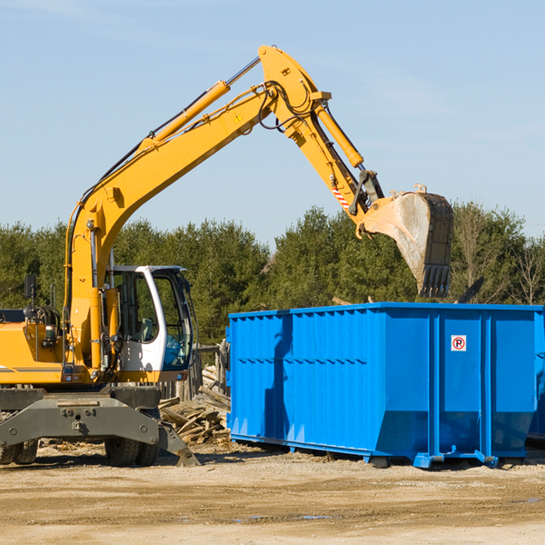 what happens if the residential dumpster is damaged or stolen during rental in Weber City VA